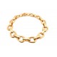 VINTAGE BRACELET HERMES ETRIERS EN OR JAUNE 18K 42.5g + BOITE YELLOW GOLD JEWEL