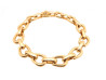 bracelet hermes etriers en or jaune 18k 42.5g