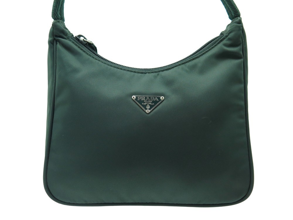 sac a main prada hobo mini tessuto en nylon vert