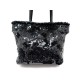 SAC A MAIN VALENTINO EN PAILLETTES SEQUINS NOIR BLACK PEARLS SHOULDER PURSE 975€