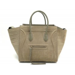 SAC A MAIN CELINE PHANTOM CUIR EFFET CROCO 