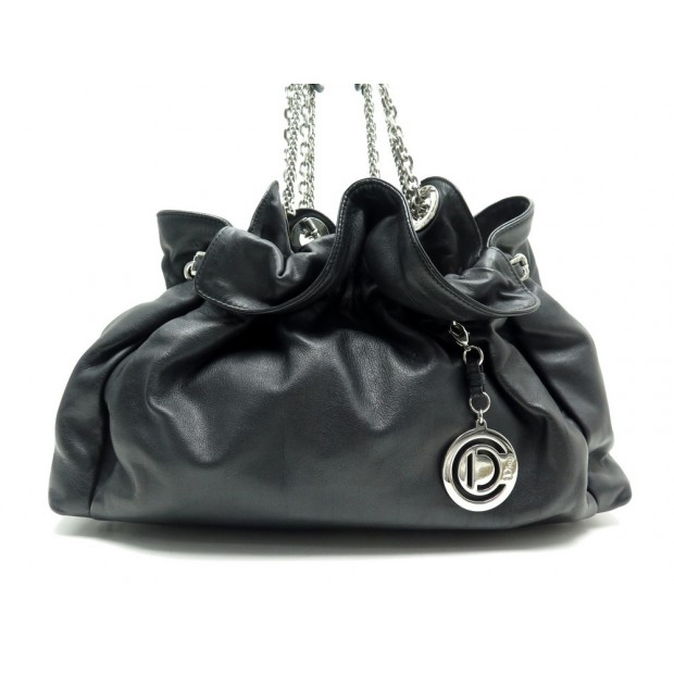 SAC A MAIN CHRISTIAN DIOR LE TRENTE EN CUIR NOIR BLACK LEATHER HAND BAG 2415€