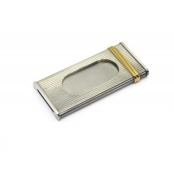 COUPE CIGARE CARTIER TRINITY EN METAL ARGENTE + ECRIN SILVER CIGAR CUTTER