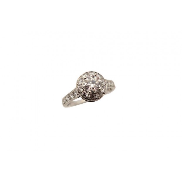 NEUF BAGUE VAN CLEEF & ARPELS SOLITAIRE ICONE 53 DIAMANT 0.7 PLATINE RING 16700€