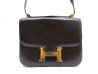 sac a main hermes constance cuir box marron