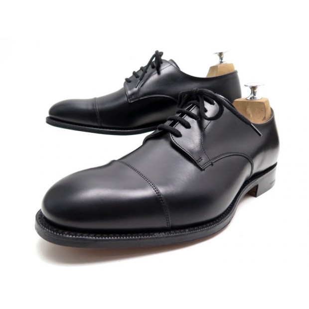 NEUF CHAUSSURES CHURCH'S DERBY CARTMEL 8 42 EN CUIR NOIR + BOITE SHOES 620€