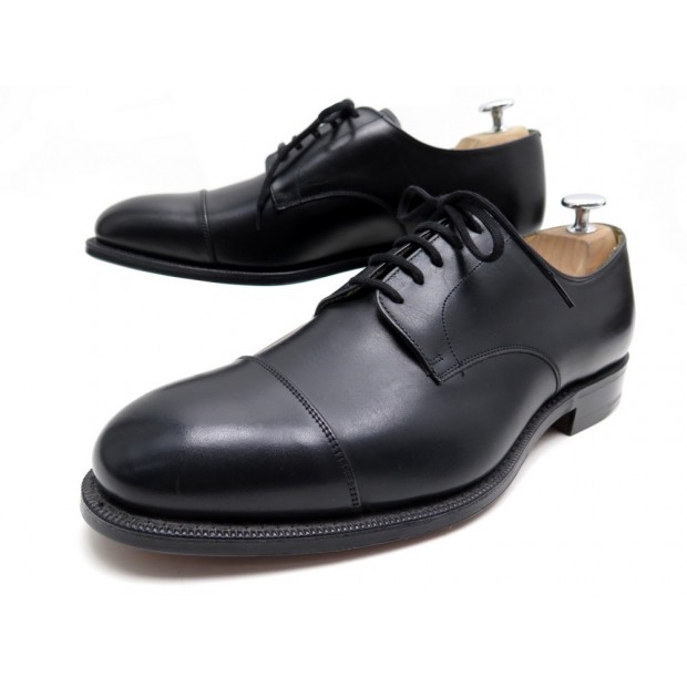 NEUF CHAUSSURES CHURCH'S DERBY CARTMEL 7.5 41.5 EN CUIR NOIR + BOITE SHOES 620€