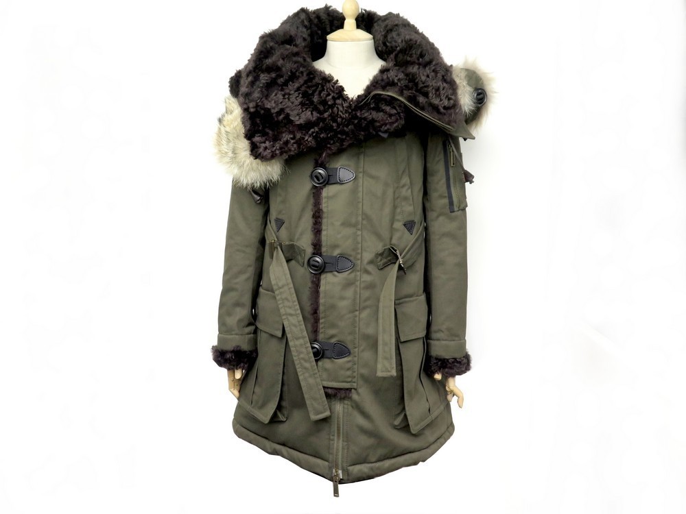 wipe out Agnes Gray carbohydrate manteau parka dsquared2 icon 38 m toile kaki