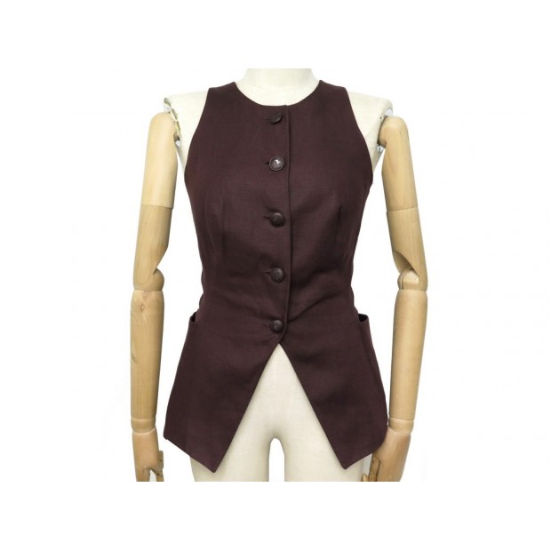 VESTE HERMES MARRON 