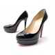 CHAUSSURES CHRISTIAN LOUBOUTIN BIANCA 38.5 CUIR VERNI NOIR 