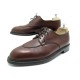 CHAUSSURES JM WESTON DERBY 598 DEMI CHASSE 10D 44 CUIR MARRON +BOITE SHOES 750€