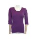 PULL LORO PIANA COL ROND 40 IT 36 FR S CACHEMIRE VIOLET CASHMERE SWEATER 1300€