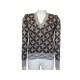 NEUF PULL CHANEL P54505 T34 S EN SOIE ET LAINE MOHAIR MARRON SILK SWEATER 1900€