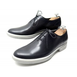 NEUF CHAUSSURES BERLUTI CAGLIARI S4302 RICHELIEU 7.5 41.5 CUIR NOIR +BOITE 1535€