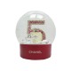 NEUF BOULE A NEIGE CHANEL NUMERO 5 GRAND MODELE ROUGE RECHARGEABLE USB SNOWBALL