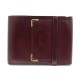 PORTE CHEQUIER MUST DE CARTIER EN CUIR BORDEAUX CHECK RACK BURGUNDY WALLET 450€