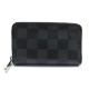 PORTE MONNAIE ZIPPY LOUIS VUITTON DAMIER NOIR 