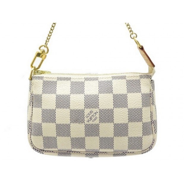 PETITE POCHETTE + CHAINE LOUIS VUITTON DAMIER EBENE 