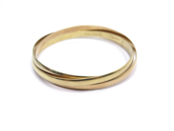 bracelet cartier trinity b6013302 t19 en or