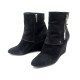 CHAUSSURES CHRISTIAN DIOR BOTTINES DAIM NOIR 