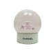 NEUF BOULE A NEIGE CHANEL PARFUM NUMERO 5 EN VERRE TRANSPARENT NEW SNOW BALL