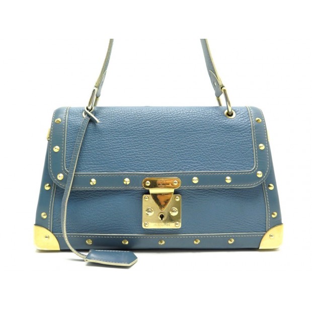 SAC A MAIN LOUIS VUITTON LE TALENTUEUX EN CUIR SHUALI BLEU LEATHER HANDBAG 2600€