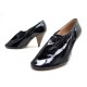 NEUF CHAUSSURES CELINE ESCARPINS 37 EN CUIR VERNIS NOIR BLACK LEATHER SHOES 650€