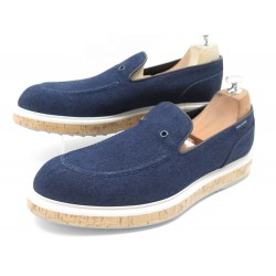 NEUF CHAUSSURES LOUIS VUITTON 8 42 BASKETS EN DENIM BLEU NEW SNEAKERS SHOES 610€