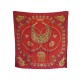 FOULARD HERMES LES CAVALIERS D'OR RYBALTCHENKO EN SOIE ROUGE RED SILK SCARF 370€