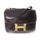 SAC HERMES CONSTANCE CUIR MARRON 