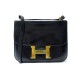 VINTAGE SAC A MAIN HERMES CONSTANCE BANDOULIERE CUIR BOX NOIR LEATHER BAG 6850€