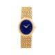 VINTAGE MONTRE PIAGET OVALE 9812 OR JAUNE 18CT LAPIS LAZULI MECANIQUE 