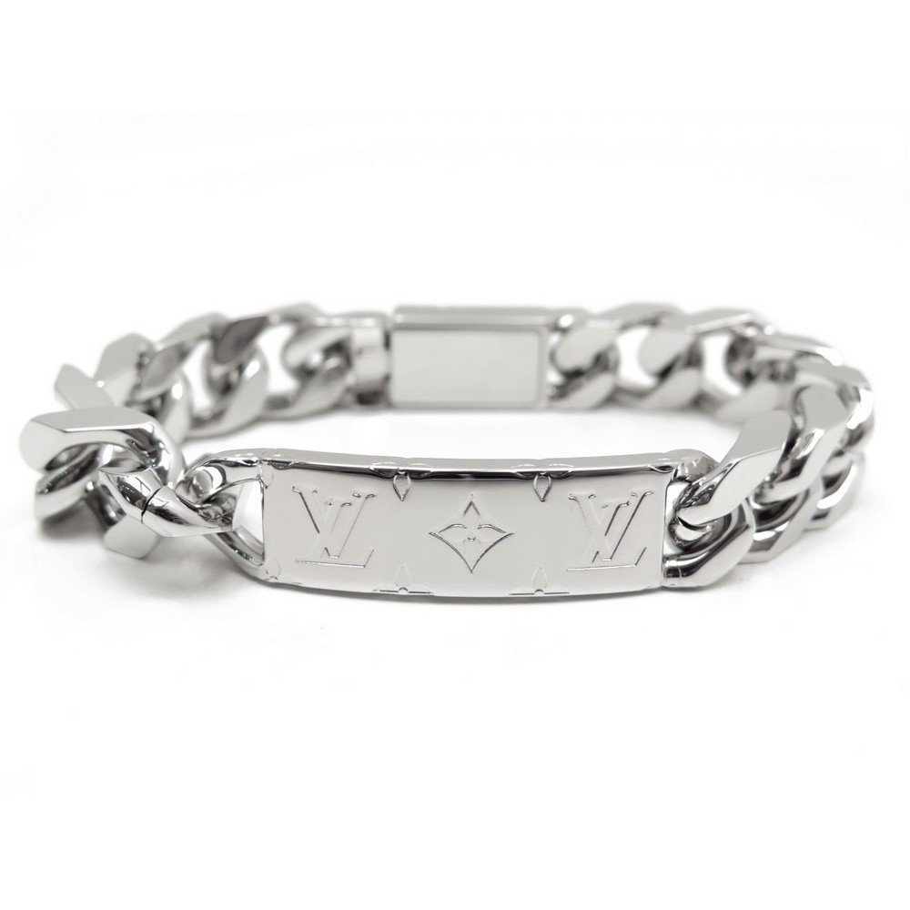 Louis Vuitton - Authenticated Monogram Bracelet - Metal Silver for Women, Very Good Condition