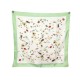 TEINTURIER FOULARD HERMES LES INSECTES SOIE VERT 