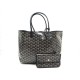 NEUF SAC A MAIN GOYARD SAINT LOUIS PM + POCHETTE TOILE NOIR BLACK CANVAS HANDBAG