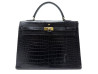  sac a main hermes kelly 35 cuir de crocodile