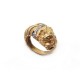 BAGUE ZOLOTAS GREECE HERITAGE TETE DE LION T46 OR JAUNE 18CT DIAMANTS RING 2400€