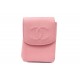 NEUF ETUI A CIGARETTE CHANEL EN CUIR CAVIAR ROSE HOUSSE LOGO CC HOLDER 450€