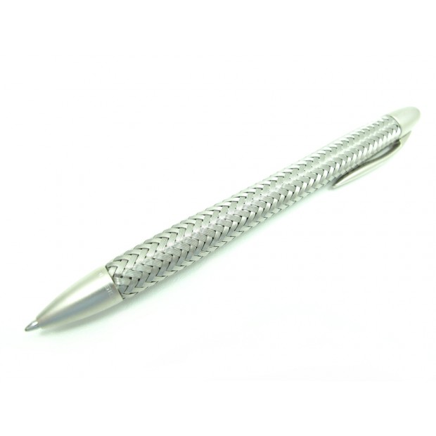 NEUF STYLO A BILLE PORSCHE DESIGN TEC FLEX P3110 EN ACIER TRESSE BALL PEN 230€