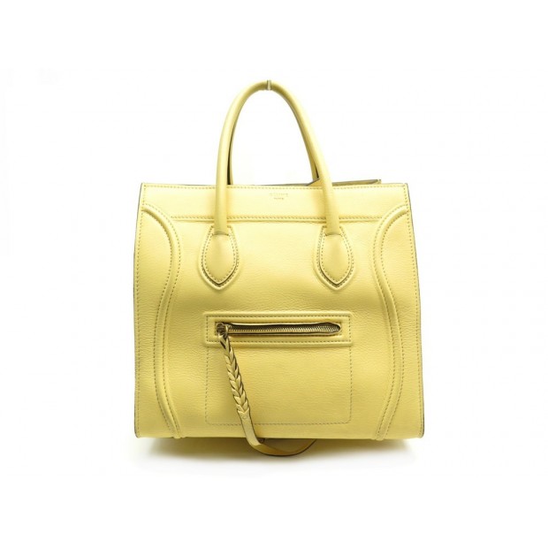 SAC A MAIN CELINE PHANTOM CUIR JAUNE 