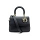 SAC A MAIN CHRISTIAN DIOR BE MM BANDOULIERE EN CUIR GRAINE NOIR PURSE 2890€