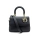 SAC A MAIN DIOR CUIR NOIR DIORISSIMO + BANDOULIERE 