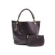 SAC A MAIN LANCEL FRENCH FLAIR A04827 ET POCHETTE A05714 CUIR GRAINE VIOLET 795€