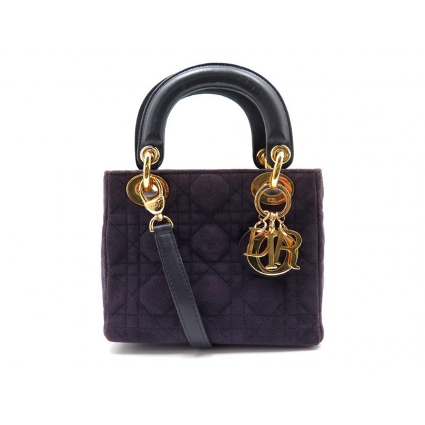 MINI SAC DIOR LADY DIOR VIOLET 