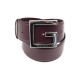 CEINTURE GUCCI BOUCLE G TAILLE 84 EN CUIR BORDEAUX BURGUNDY LEATHER BELT 380€