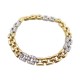 BRACELET CARTIER MAILLE PANTHERE EN OR JAUNE & GRIS SERTI DE 72 DIAMANTS 11500