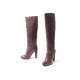 NEUF CHAUSSURES LOUIS VUITTON BOTTES DELFI MARIA 38.5 CUIR BORDEAUX SHOES 1500€