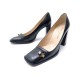 NEUF CHAUSSURES LOUIS VUITTON ESCARPINS CUIR NOIR 