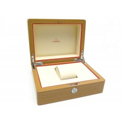 RARE BOITE POUR MONTRE OMEGA SEAMASTER SPEEDMASTER EN BOIS VERNIS WOOD WATCH BOX