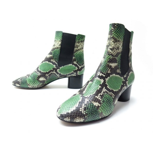 NEUF BOTTINES ISABELLE MARANT DANAE CUIR FACON PYTHON 